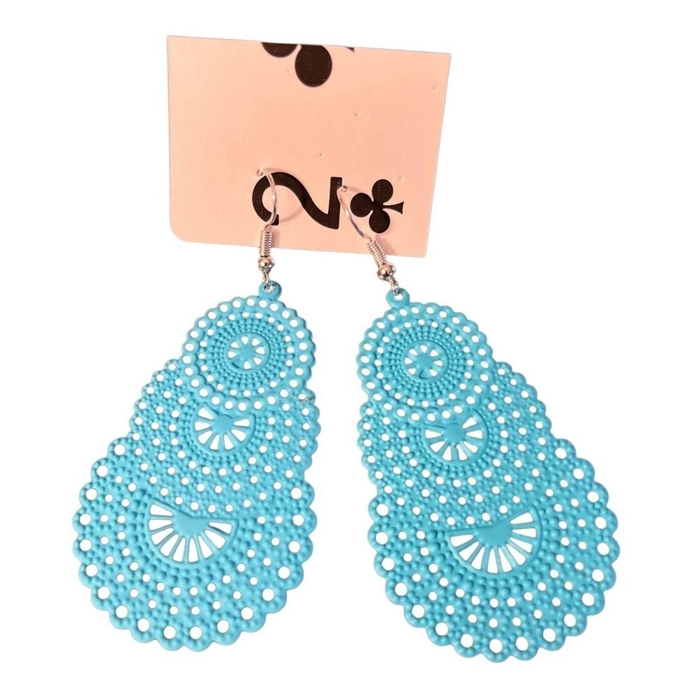 Turquoise Boho Chic‎ Lightweight Dangle Earrings